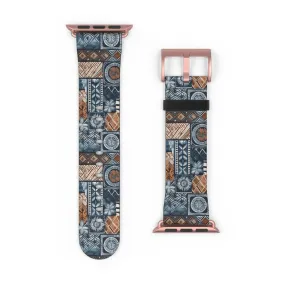 Pacific Islands Tapa Cloth Watch Band