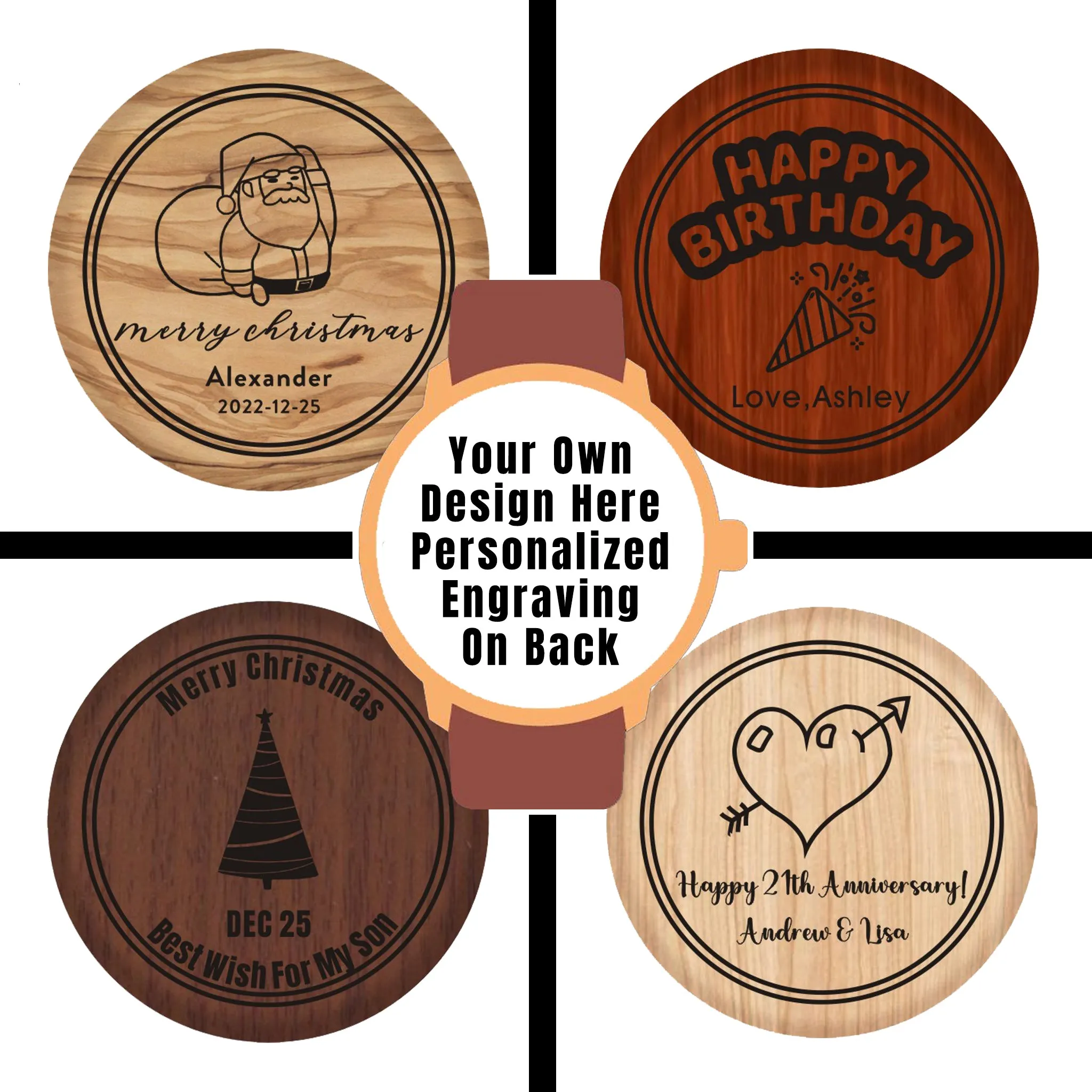 Pantai-Men Wood Watch Personalized Gift