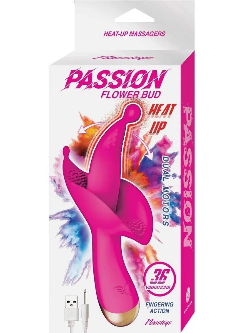 Passion Flower Bud Heat Up Rechargeable Silicone Clitoral Stimulator