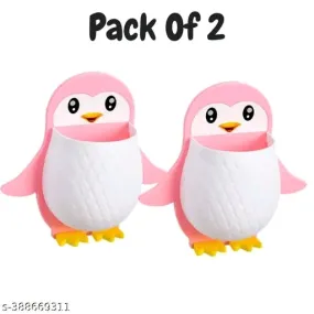 Penguin Wall-Mount Multi-Purpose Organizer - Pink (Pack of 1)