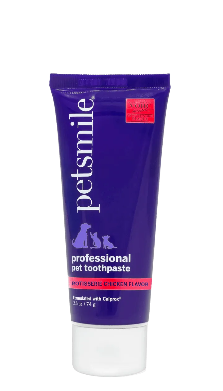 PETSMILE Professional Pet Toothpaste  - Rotisserie Chicken Flavor - Small 2.5oz