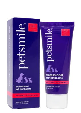 PETSMILE Professional Pet Toothpaste  - Rotisserie Chicken Flavor - Small 2.5oz