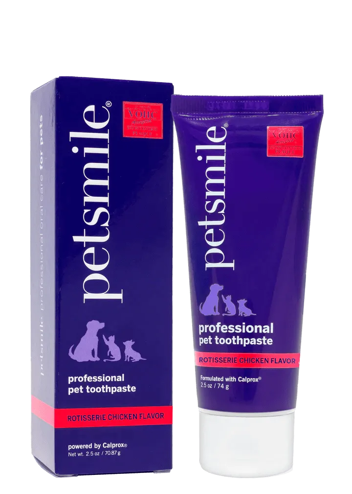 PETSMILE Professional Pet Toothpaste  - Rotisserie Chicken Flavor - Small 2.5oz