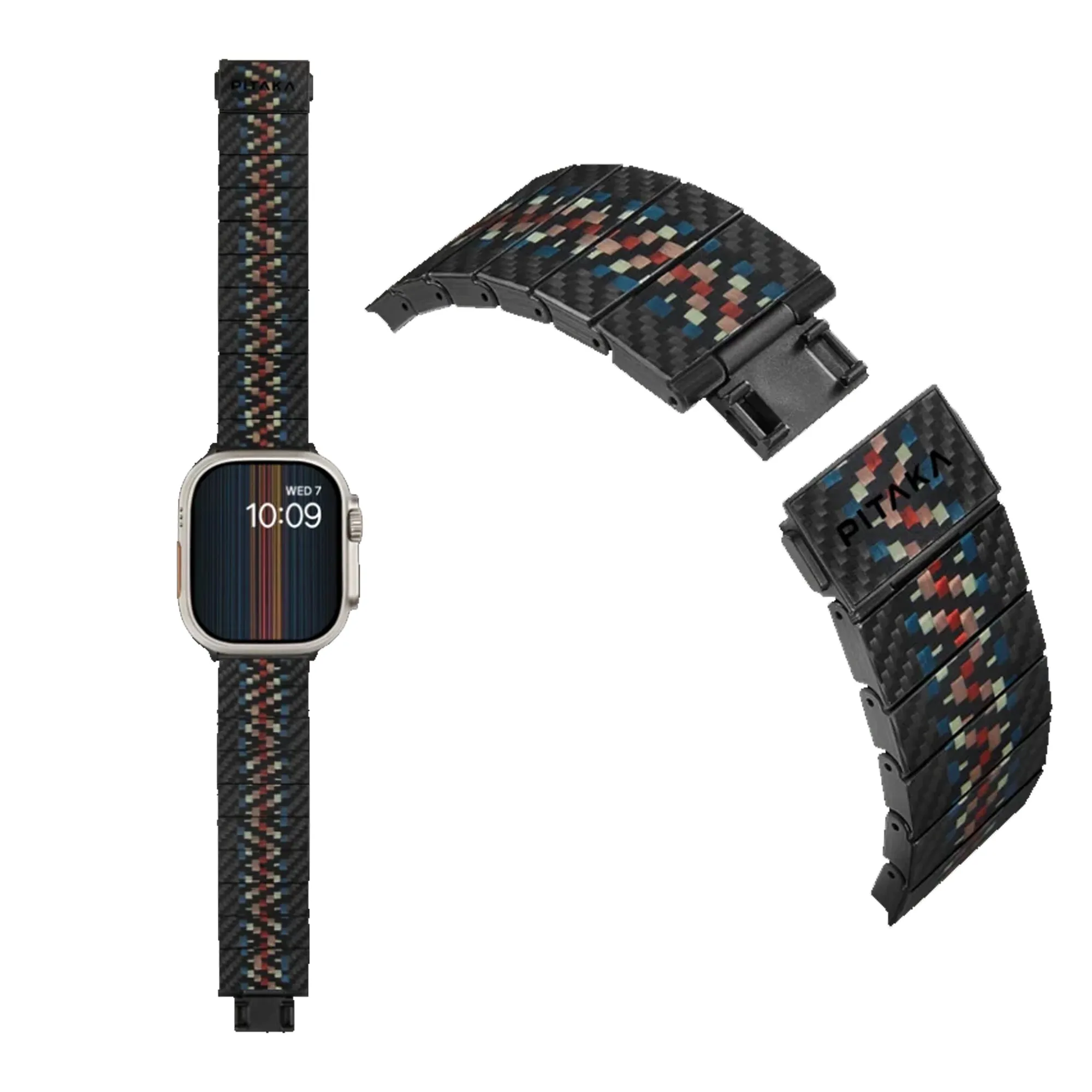 PITAKA Carbon Fiber Watch Band Modern Series for Apple Watch All Models