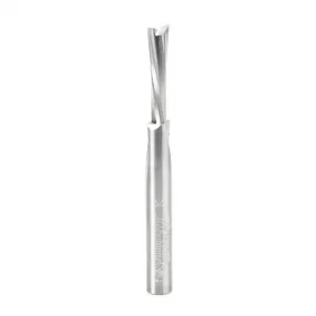 Plastic Cutting Slow Spiral 'O' Flute Router Bit | 1⁄4 Dia x 3⁄4 x 1⁄4" Shank Down-Cut | 46413 | 738685464137