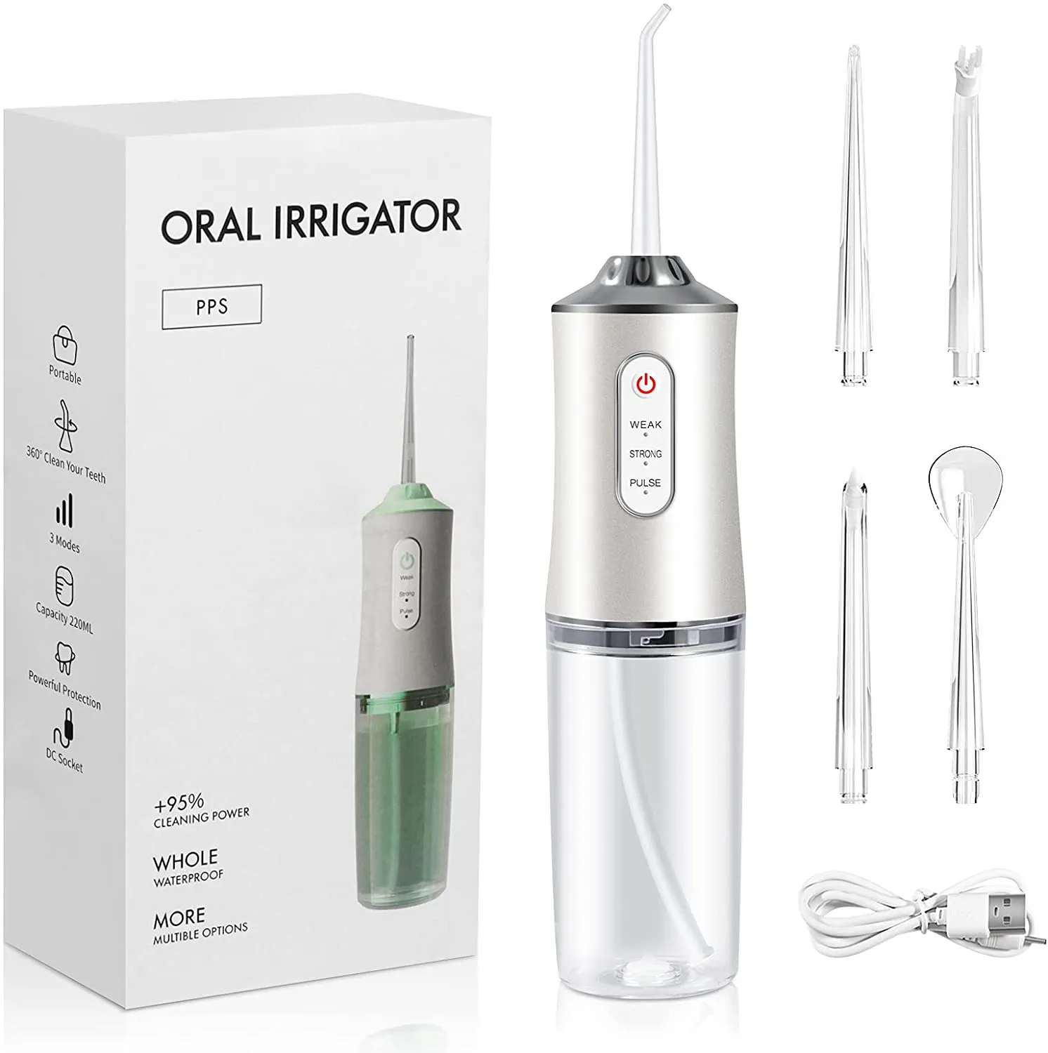 Portable Cordless Oral Irrigator Water Flossers