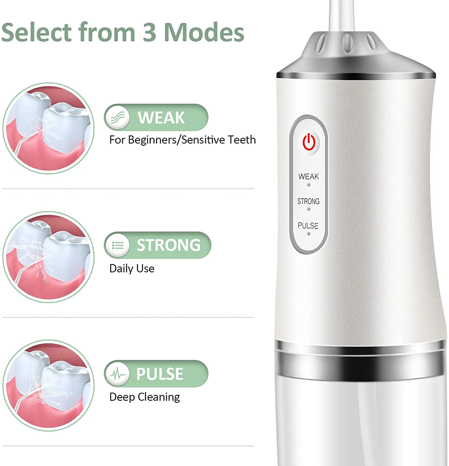 Portable Cordless Oral Irrigator Water Flossers