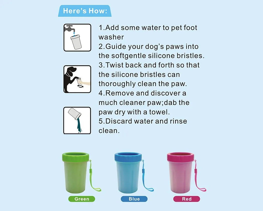 Portable Dog Paw Cleaner