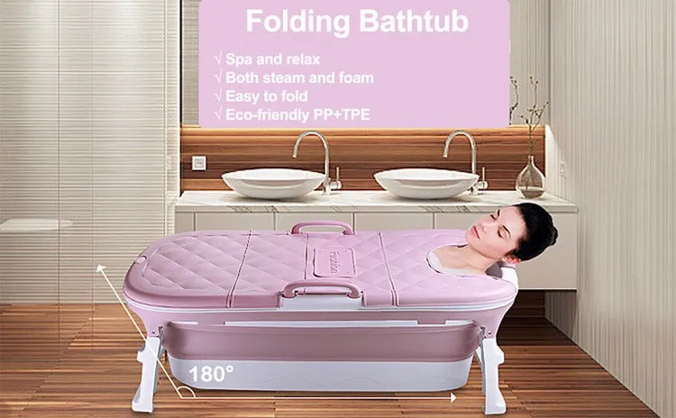 Portable Foldable Bathtub For Adults Children 54"