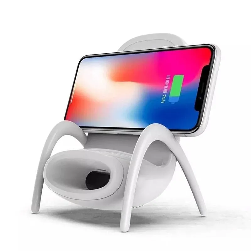 PORTABLE MINI CHAIR WIRELESS CHARGER SUPPLY FOR ALL PHONES