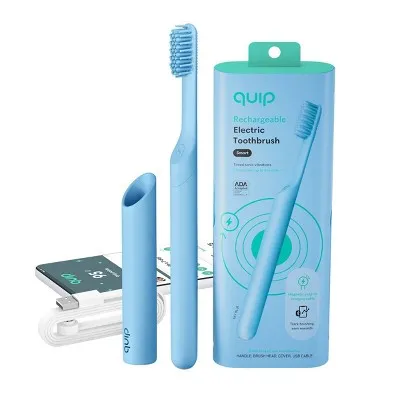 quip Smart Recharge Plastic Electric Toothbrush - Sky Blue