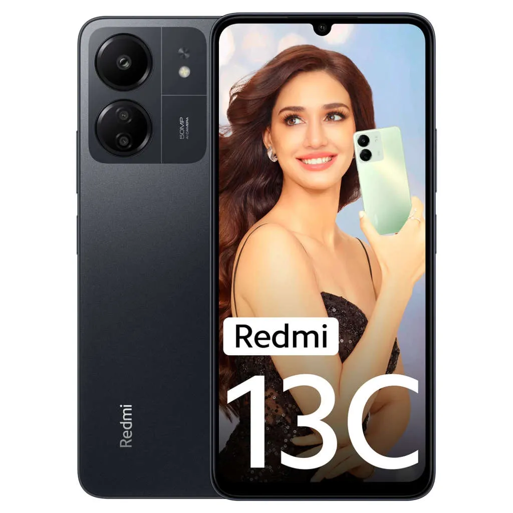 Redmi 13C Smartphone 4GB RAM 128GB Storage Stardust Black