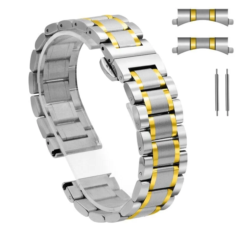 Replacement Stainless Steel Watch Straps compatible with Universal 12mm Straps