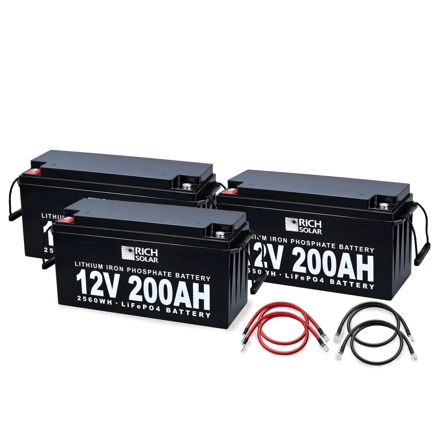 Rich Solar 12V 600AH 7.6kWh Lithium Battery Bank