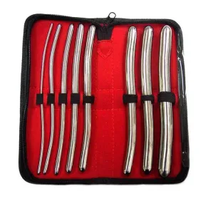 Rouge Garments Stainless Steel Hegar Dilator Urethral Sound 8-piece Set