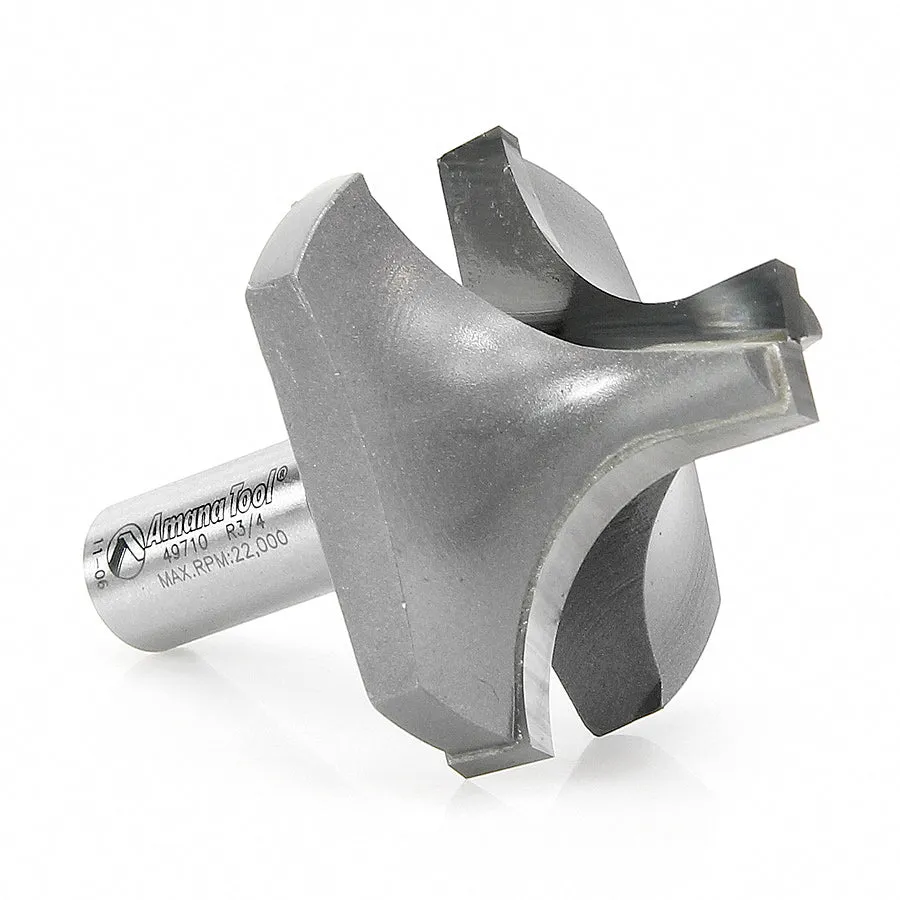 Round Over Groove Router Bit | 3⁄4 Radius x 2" Dia x 1 7⁄16 x 1⁄2 Shank | 49710 | 738685897102