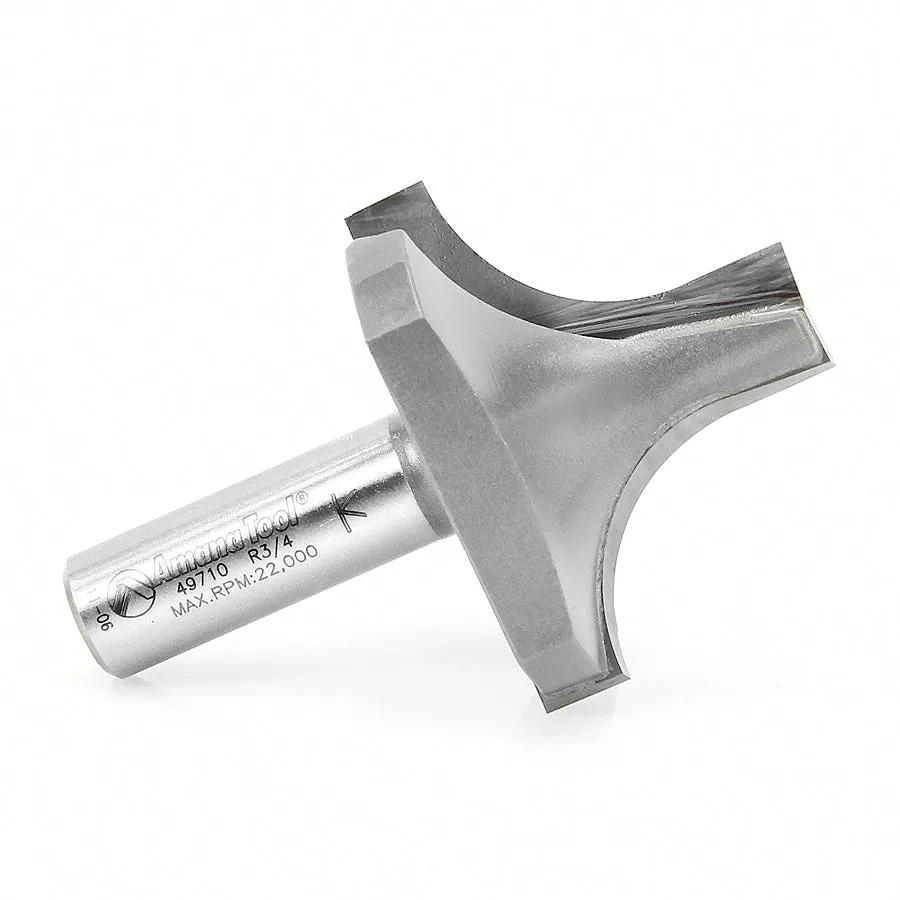 Round Over Groove Router Bit | 3⁄4 Radius x 2" Dia x 1 7⁄16 x 1⁄2 Shank | 49710 | 738685897102