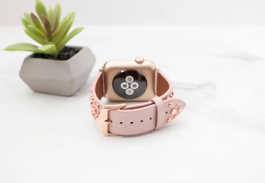 Roxy Leather Studded Apple Band