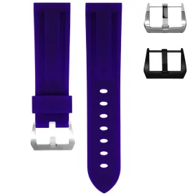 RUBBER STRAP FOR BREITLING CHRONOMAT - ROYAL PURPLE