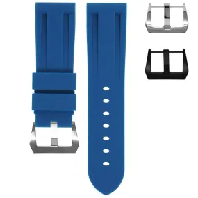 RUBBER STRAP FOR BREITLING PROFESSIONAL - INDIGO BLUE