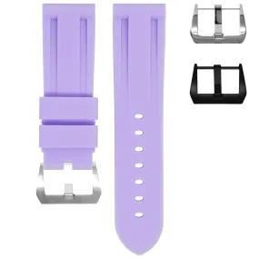 RUBBER STRAP FOR BREITLING PROFESSIONAL -  LAVENDER