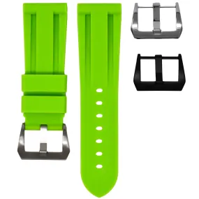 RUBBER STRAP FOR BREITLING PROFESSIONAL - LIME