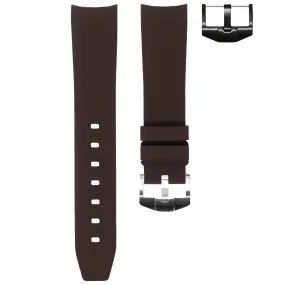 RUBBER STRAP FOR OMEGA SPEEDMASTER - ESPRESSO