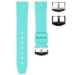 RUBBER STRAP FOR OMEGA SPEEDMASTER - SEAFOAM