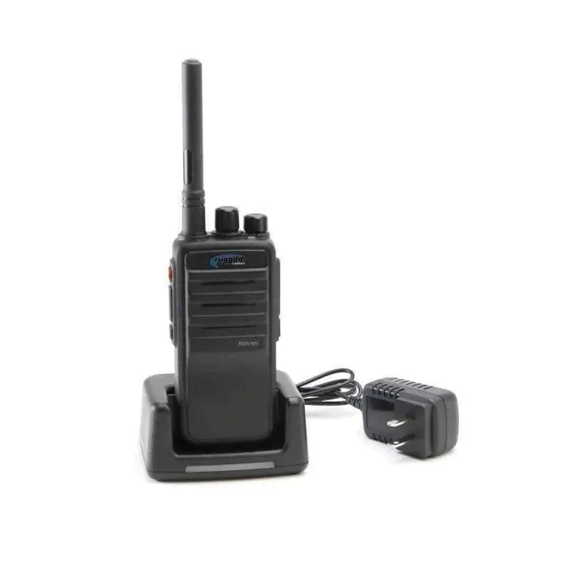 Rugged Radios RDH16 UHF Business Band Handheld Radio BUNDLE - 12 Handheld UHF Radios and 2 Bank Chargers