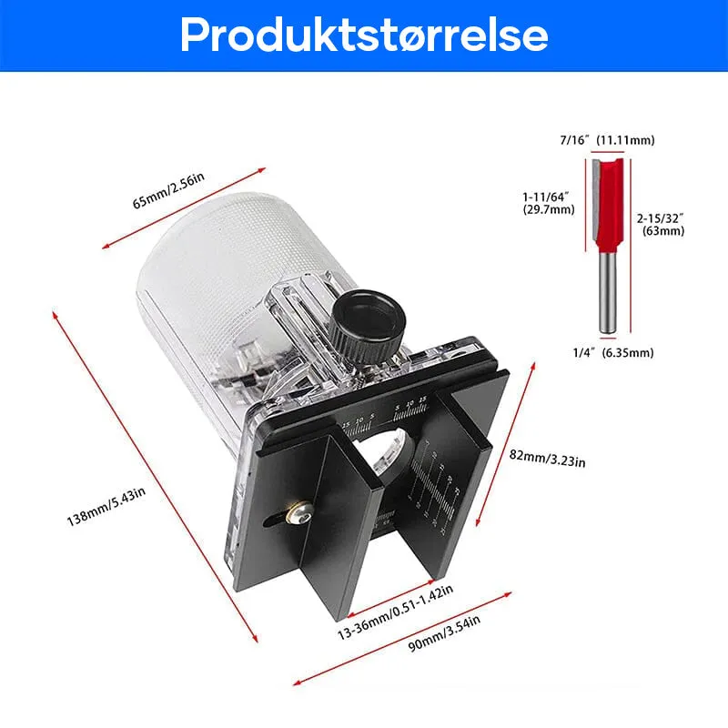 Saker® wood router track finder - precise and adjustable