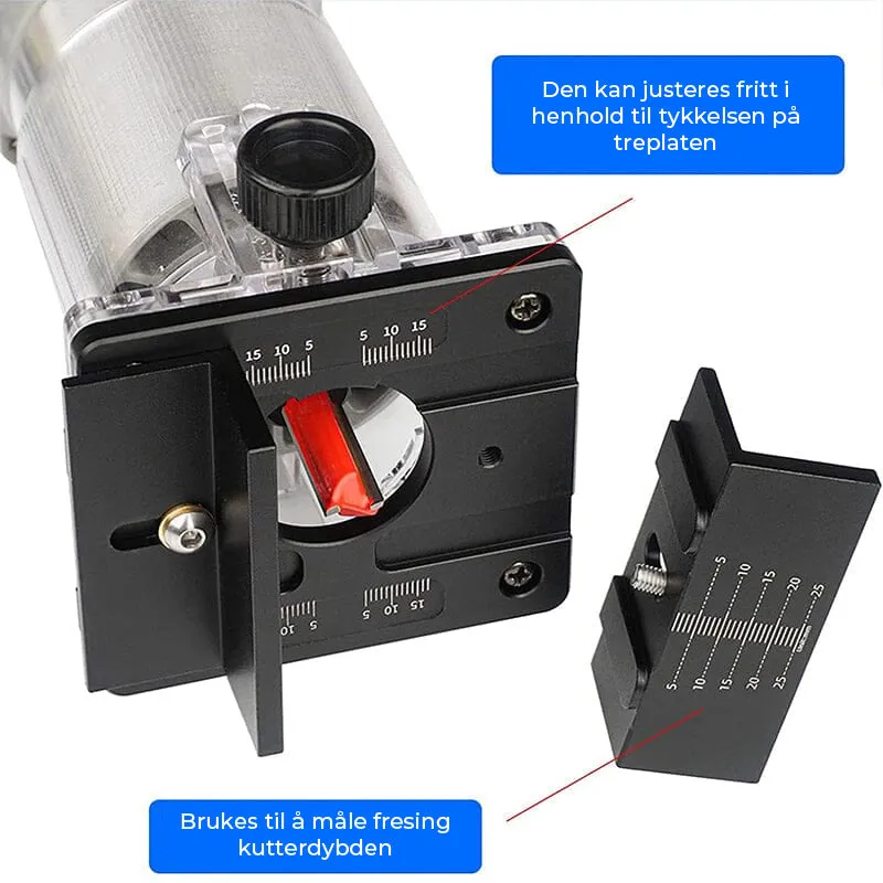 Saker® wood router track finder - precise and adjustable