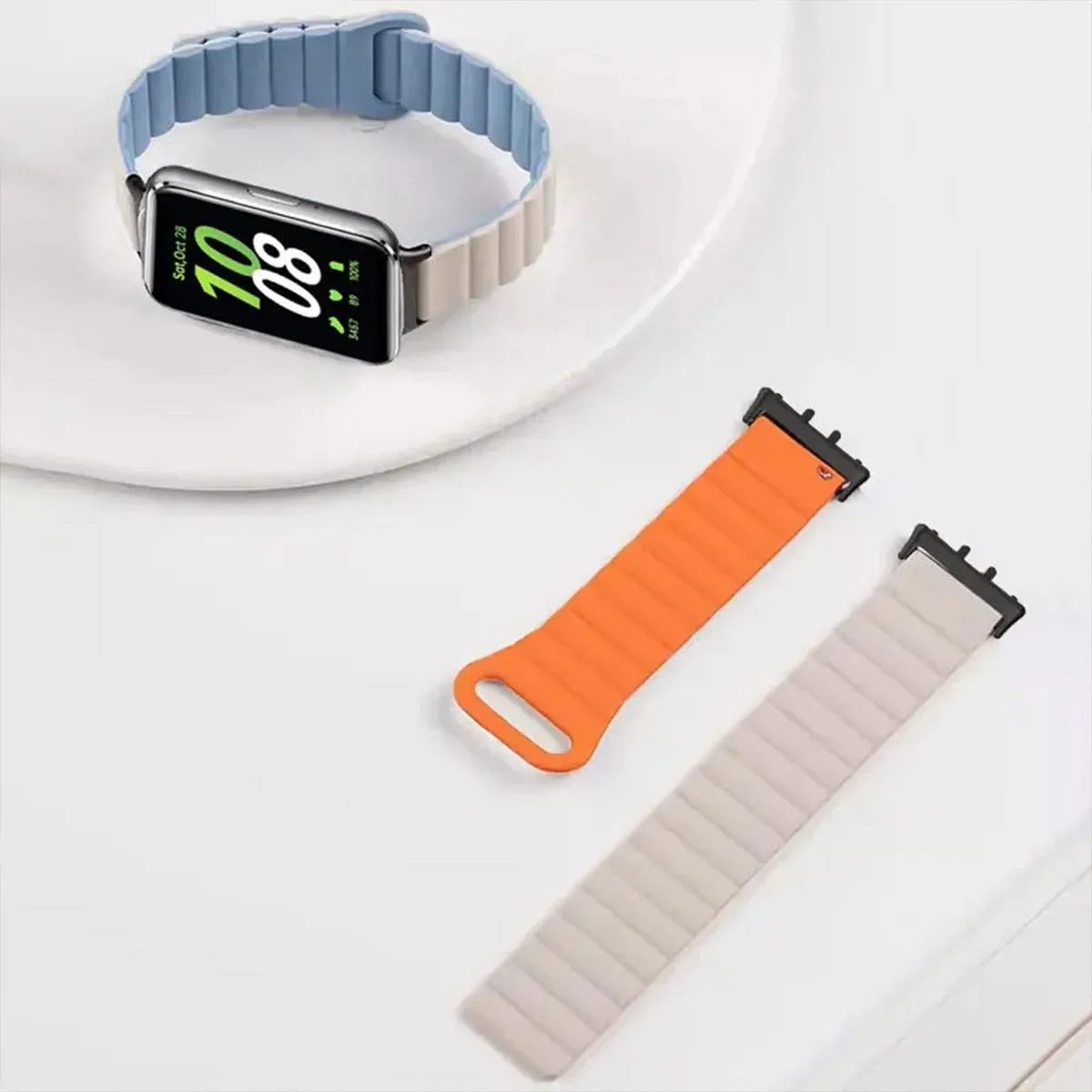 Samsung Galaxy Fit 3 | Silicone Loop Magnetic Watch Band | Blue