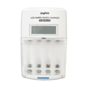 Sanyo LCD Super Quick Charger for AAA/AA Ni-MH Batteries