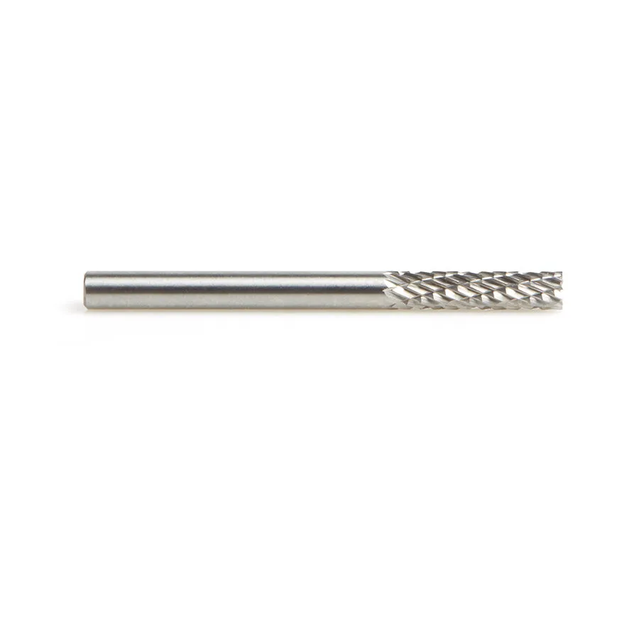 SB Burrs Cylindrical with End Double Cut Burr Bit | 1⁄8 Dia x 9⁄16 x 1⁄8 Shank | BURS-080 | 738685008072