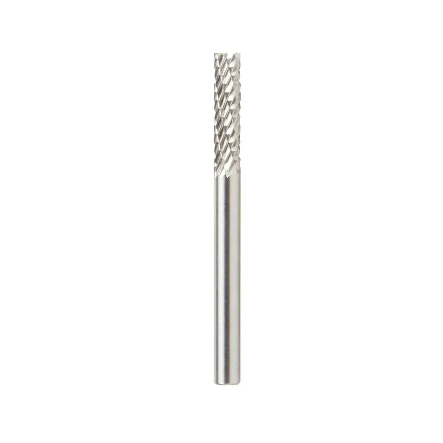 SB Burrs Cylindrical with End Double Cut Burr Bit | 1⁄8 Dia x 9⁄16 x 1⁄8 Shank | BURS-080 | 738685008072