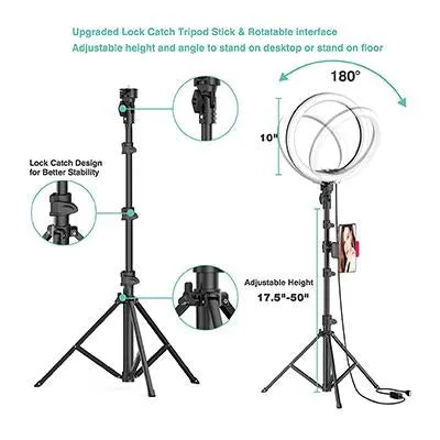 Selfie Led Ring Light Set with Tripod Stand