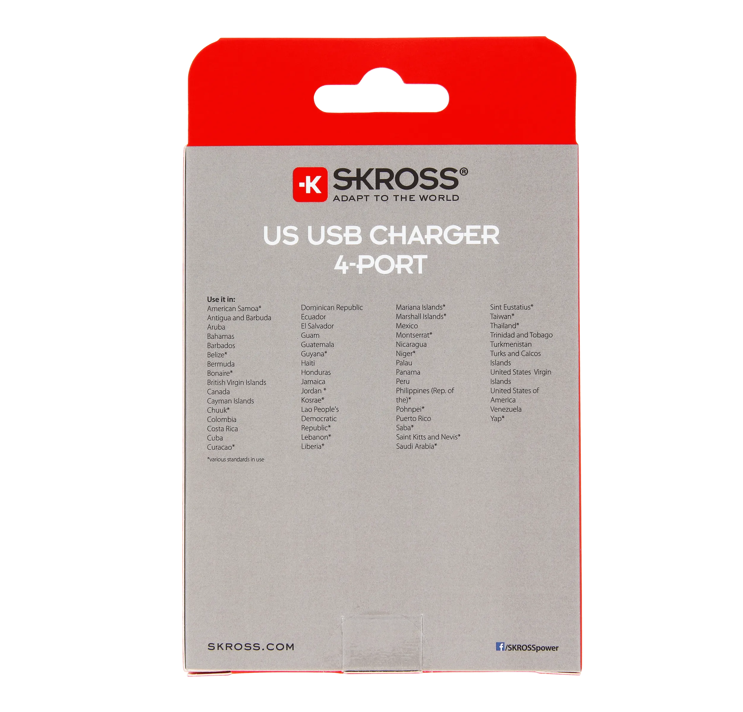 SKROSS US USB Charger – 4-Port