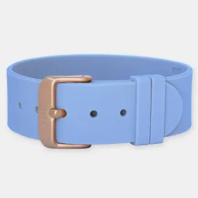 Sky Silicone Strap - Matte Rose Gold Buckle