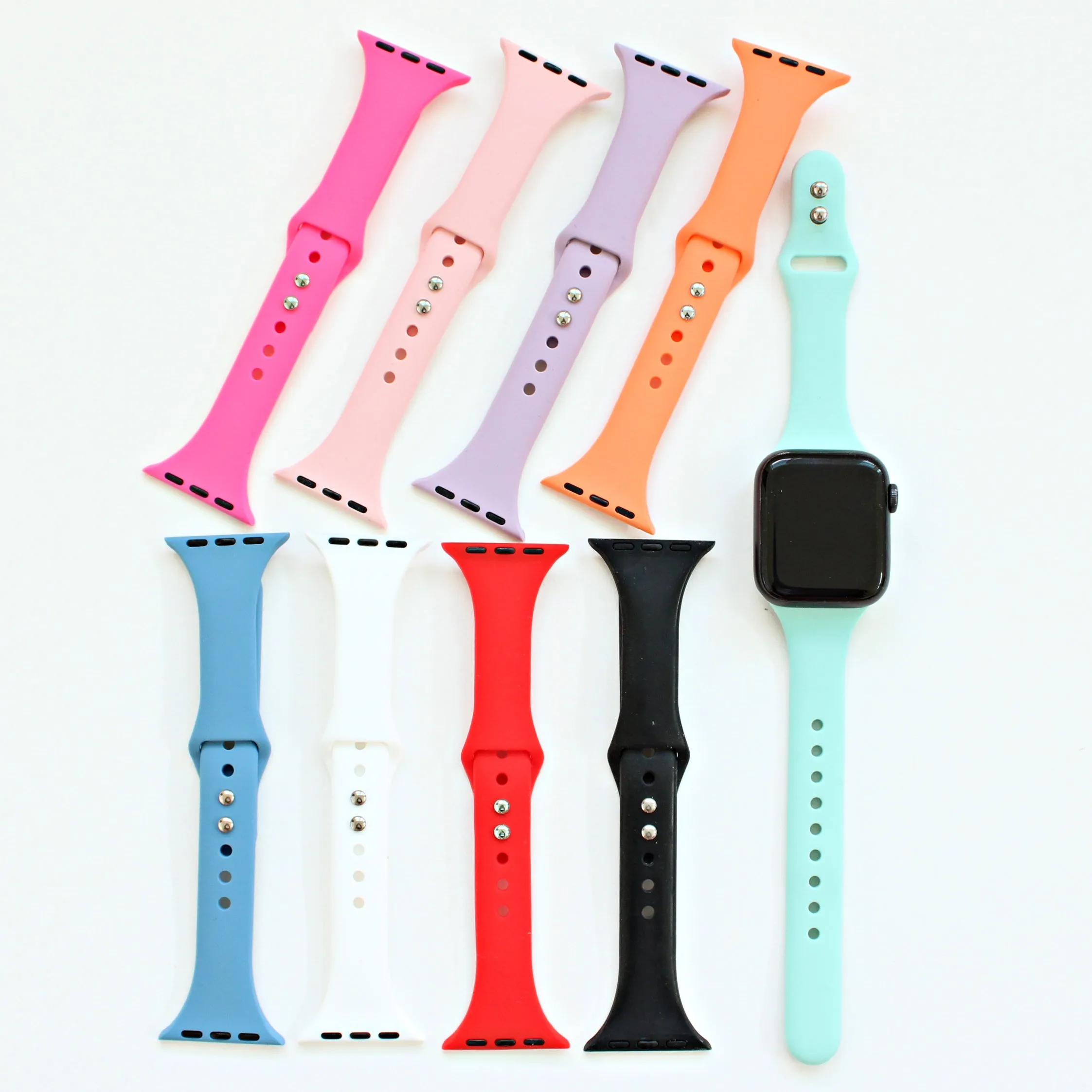 Slim Apple Watch Bands | Skinny Silicone Apple Bands