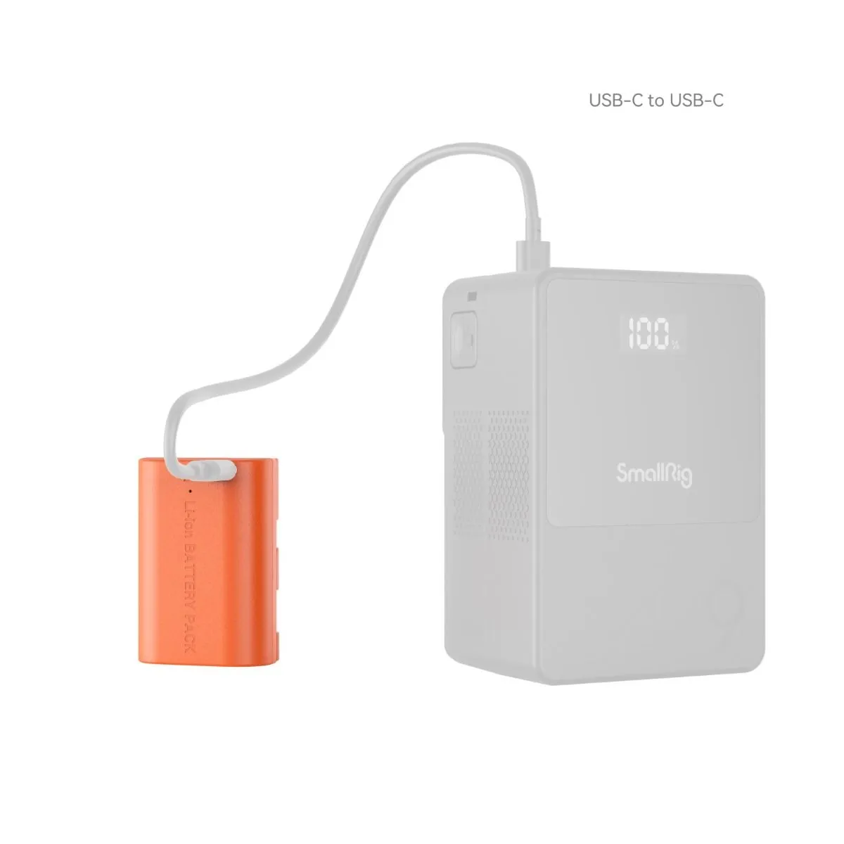 SmallRig LP-E6NH USB-C Rechargeable Camera Battery (Orange) 4968