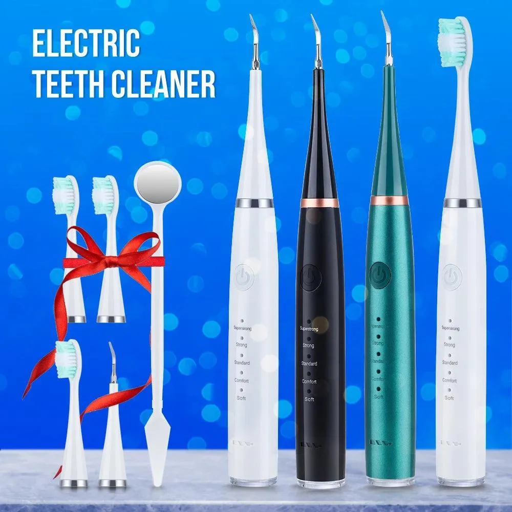 Sonic Tartar & Whitening Dental Kit: Deep Clean, Bright Smile, USB Rechargeable