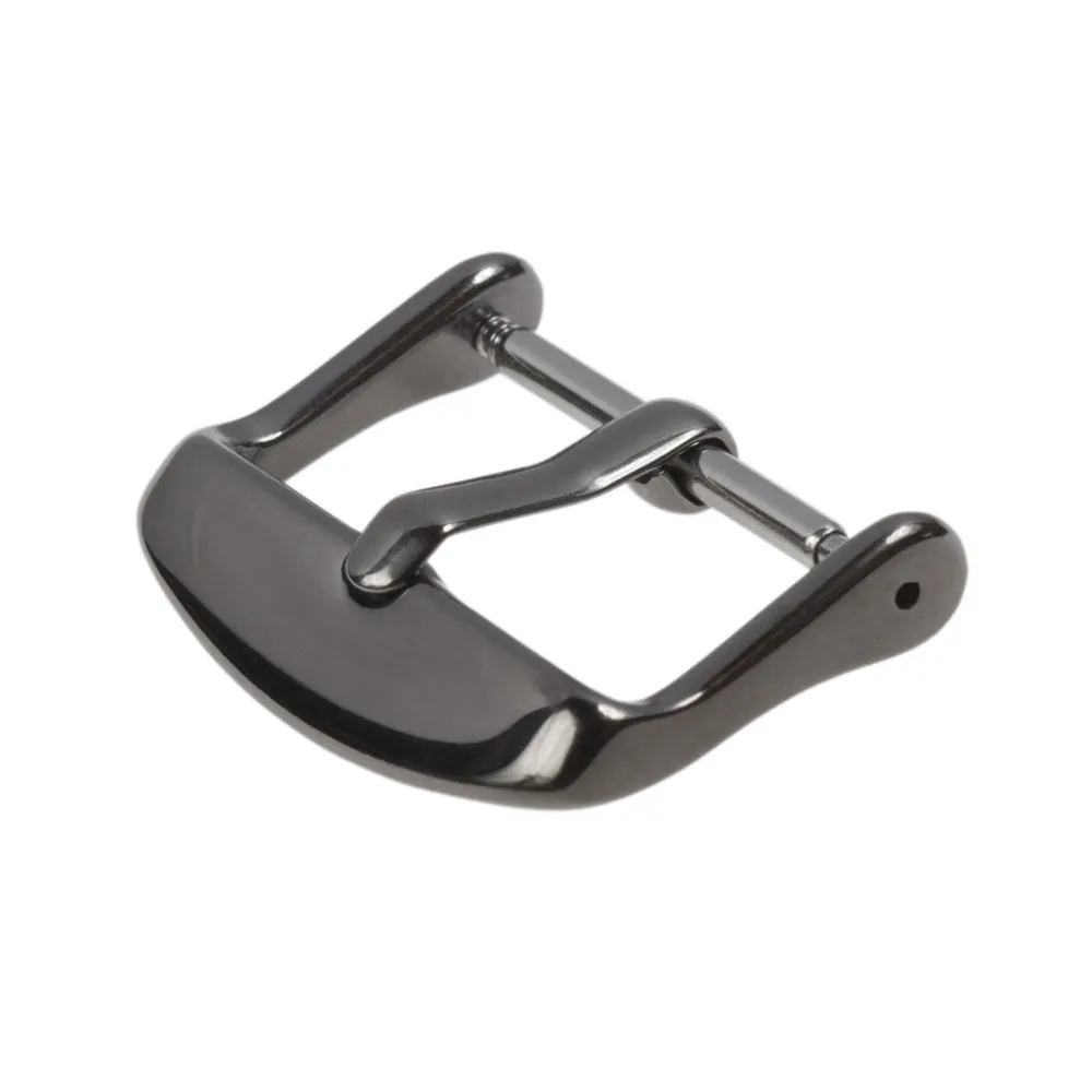 Stainless Steel Buckle - Polished Gunmetal PVD Add-On