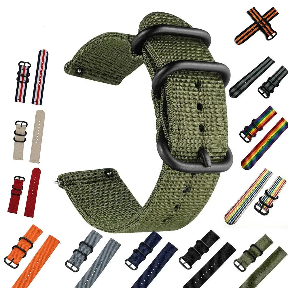 Suitable For Quick Release Watchband Gear S3 S2 Thickened Nylon Canvas Watch Strap