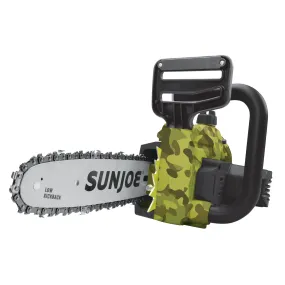 Sun Joe 20ViON-CS10-CMO 20-Volt iON Lithium Ion Chainsaw Kit | 10-Inch | W/ 2.0-Ah Battery and Charger (Camo)