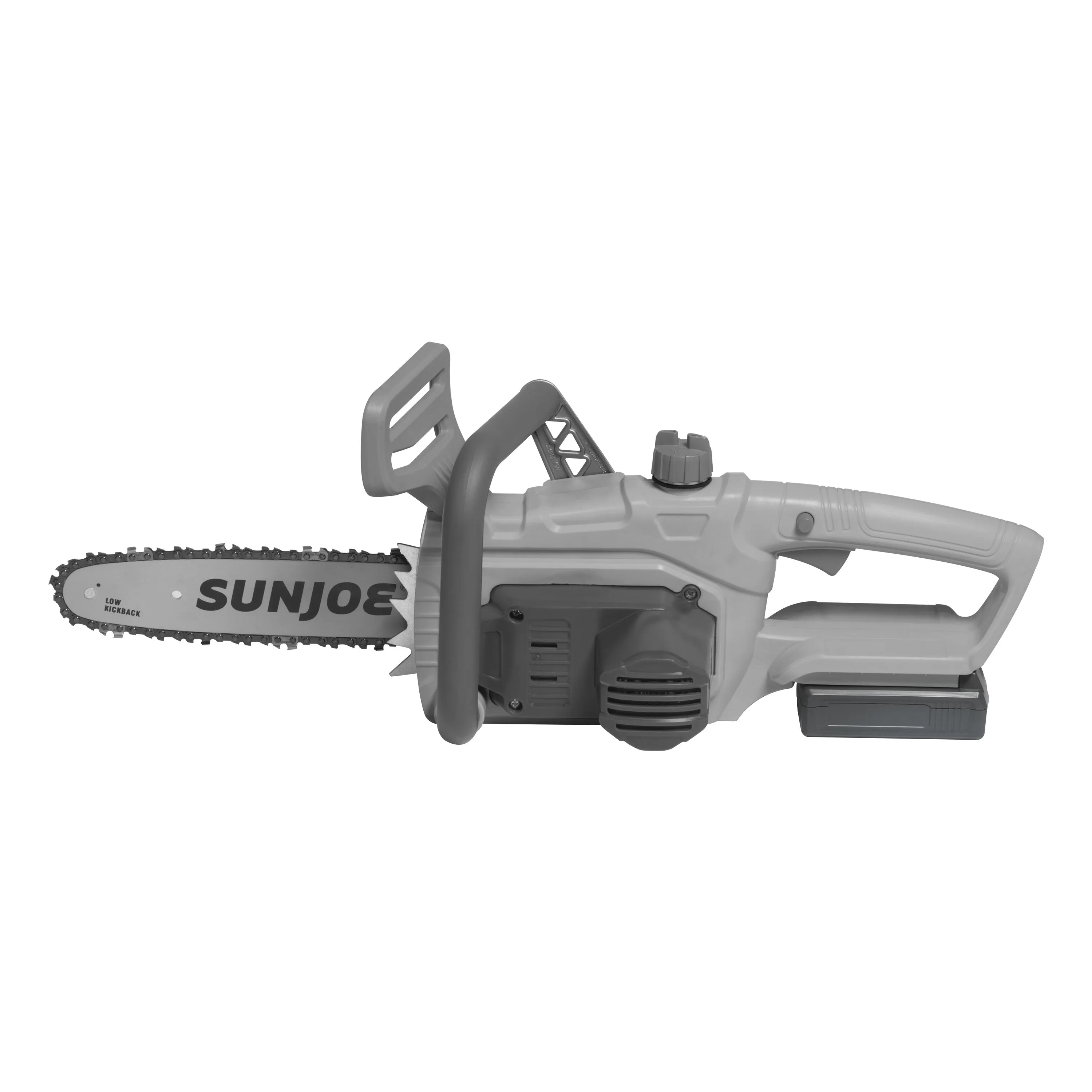 Sun Joe 20ViON-CS10-GRY 20-Volt iON Lithium Ion Chainsaw Kit | 10-Inch | W/ 2.0-Ah Battery and Charger (Gray)