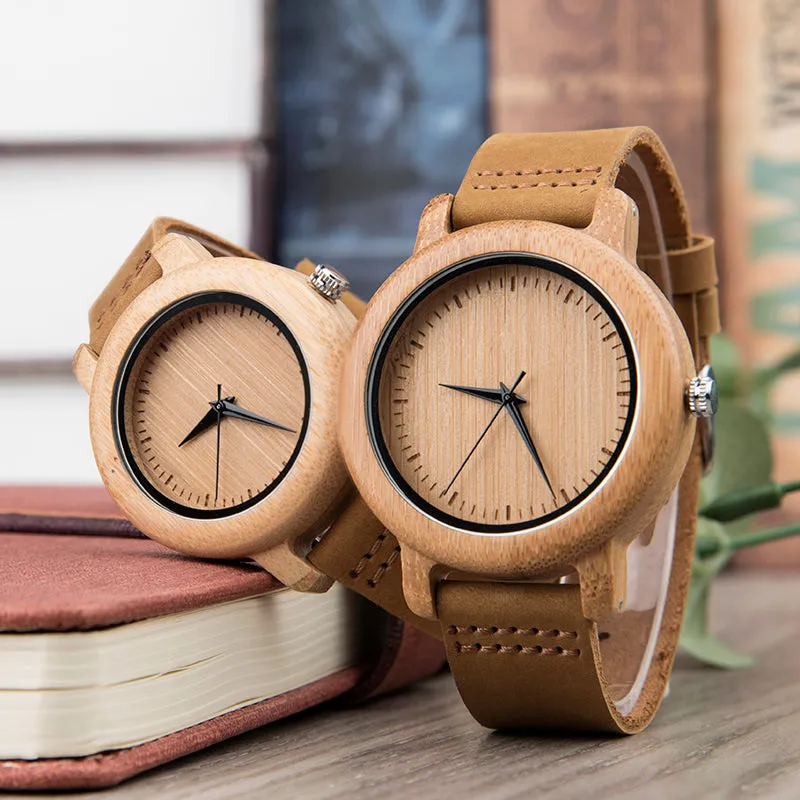 Tigris-Bamboo Watch Couple Watches Personalized Gift