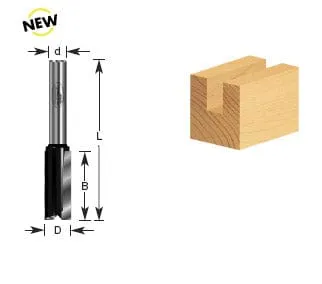 Timberline Carbide Tipped 1/4 inch Shank Straight Plunged Router Bit. Ideal for Carpenters, Woodworking Workshops and More- 100-42