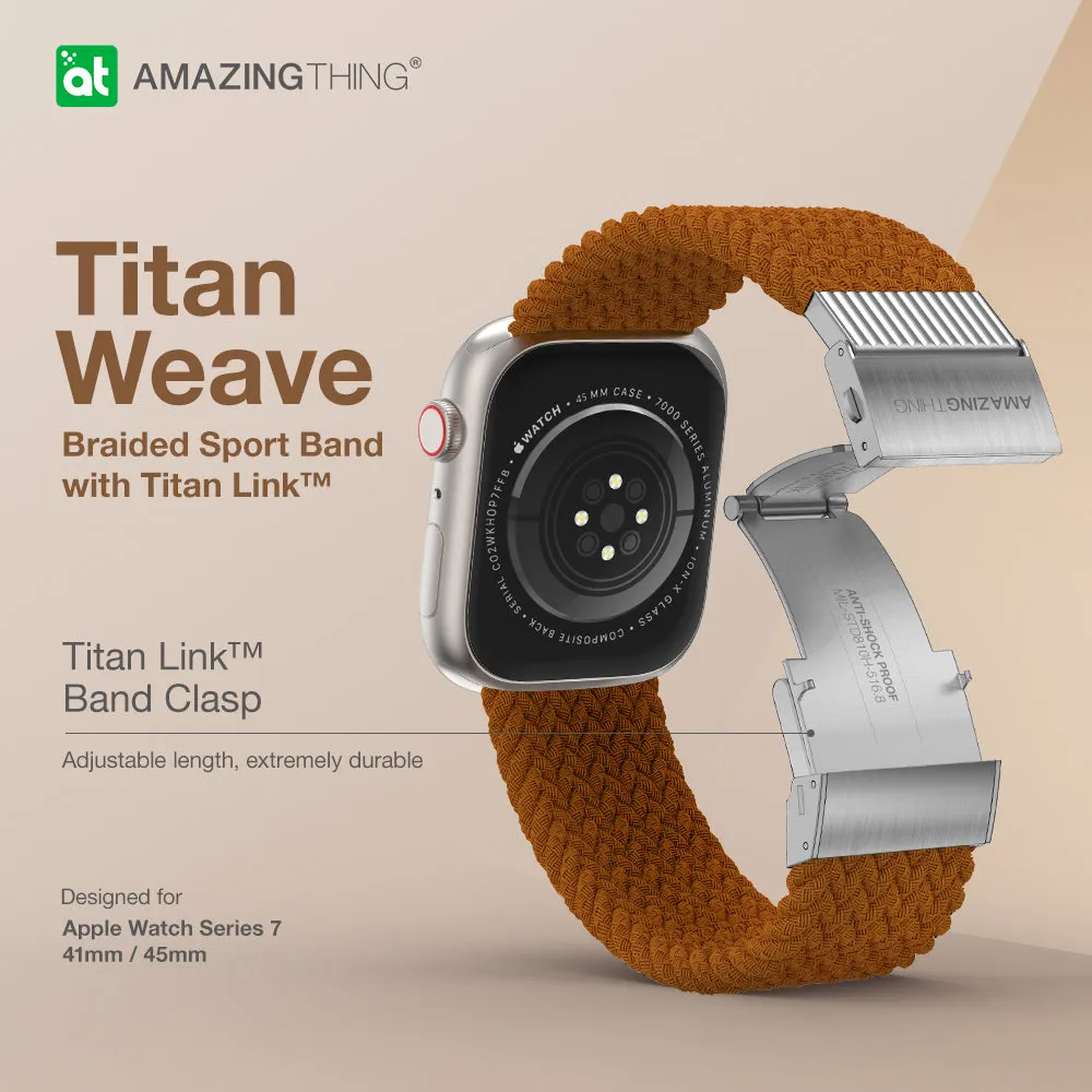 Titan Weave Braided Sport Watch Band for Apple Watch Series 8/7