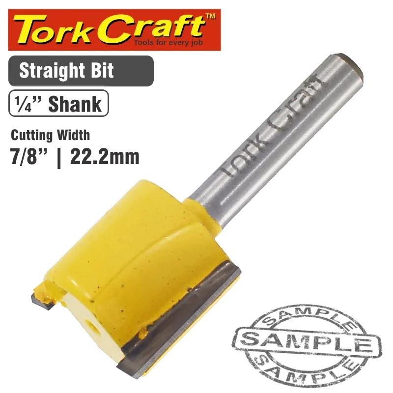 TORK CRAFT ROUTER BIT STRAIGHT 7/8' (22.22MM) CKP209