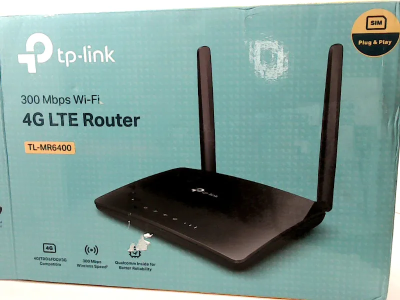 TP-Link 300 Mbps 4G LTE Wi-Fi Router with SIM Support